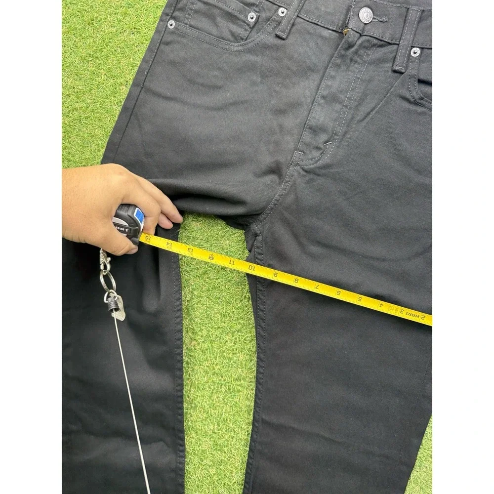 Levis 510 Jeans Mens 31x32 Skinny Fit Black Denim Stretch Sits Below Waist NWT